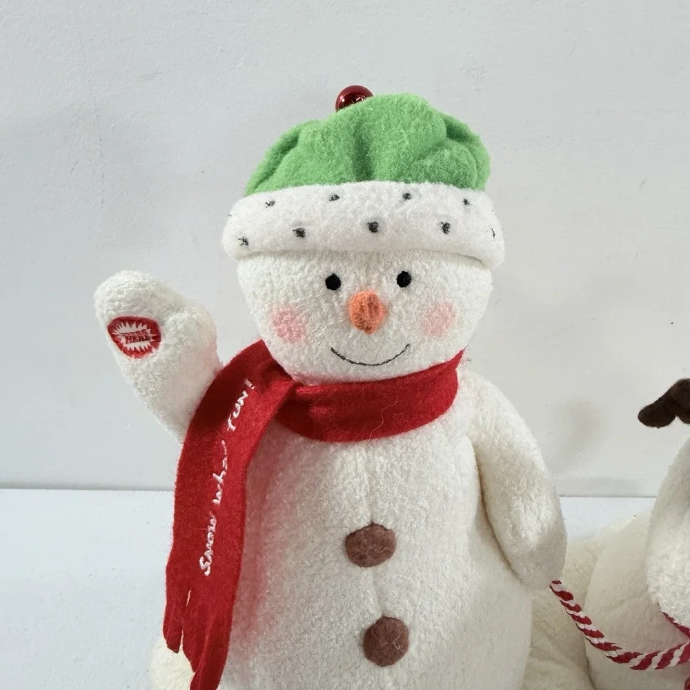 2004 Hallmark Jingle Pals Snowman Dog Animated Musical Singing Plush READ WORKS‎